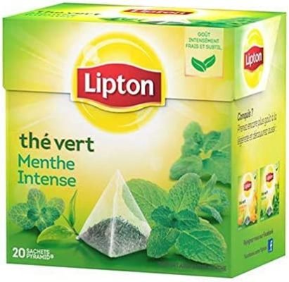 Lipton Thé Vert Menthe Intense 20 Sachets
