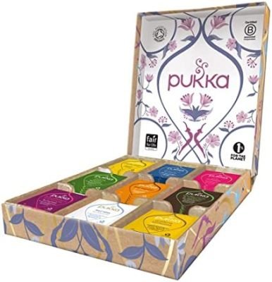 Pukka Coffret Sélection, Assortiment de 9 Thés Et Infusions, 100% Bio Et Commerce Equitable, 45 sachets Tisanes, Idée Cadeau Nouvel An Et Fêtes