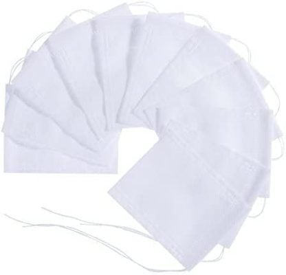 Anpro 100PCS Sachet de Thé Jetable,Passoire Médicaments Chinois Sachet Multiusage Défilage Non-tissé Sachet Vide Alimentaire Ecologiste Filtre à Thé – 7cm x 5.5cm