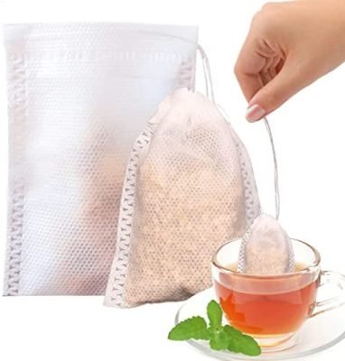 DRADERCH 800 Pcs Sachets Filtre à Thé Jetable Sachets de Thé Vide Filtre à Thé Sachet de The a Remplir avec Cordon pour Thé en Vrac, Café, Herbes, Epices,Poudre d&rsquo;erbes