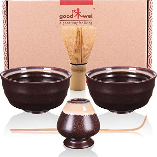 Goodwei Japonaise Ensemble de deux à Thé Matcha avec Chasentate (Kumo)
