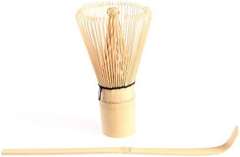 Goodwei Ustensile Kit pour Matcha: Chasen Fouet Japonaise à Matcha avec cuillière à Matcha Chashaku … (80 Blanc)