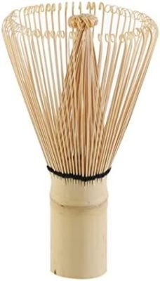 HEALLILY Bambou Naturel Thé Fouet Matcha Traditionnel Pinceau Poudre Outil Verser Chasen Japonais Vert Thé Préparation