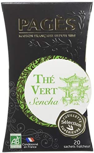 PAGÈS Thé Vert Sencha Bio 20 Sachets