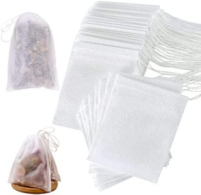 Sachet de Thé, Sac à Thé Jetable Sachets, Sachet the a Remplir, Filtre à Thé Papier Jetable, Sachets Filtre à Thé Jetables, Filtre Sac pour Thé, Sachets de Thé Vide avec Cordon, 5 x 7 cm, 200 Pcs