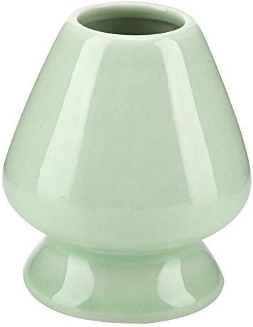 Samfox Chasen Holder, Matcha Whisk Stand Ceramic Holder for Bamboo Matcha Chasen Stand for Tea Set Accessoriesc(vert)