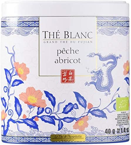 Terre d&rsquo;Oc Thé de l&rsquo;Hospitalité Blanc Pêche Abricot Bio 40 g