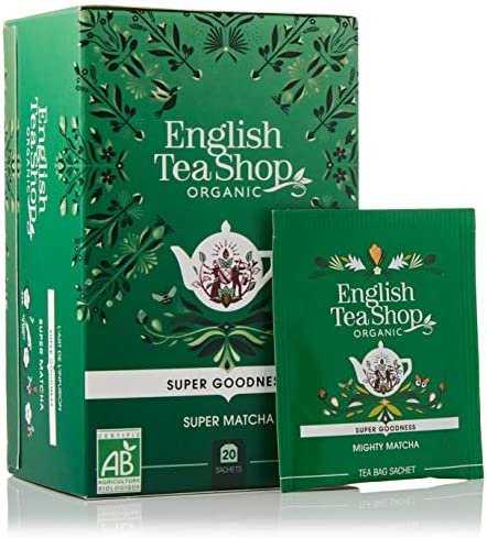 Thé Super Matcha Bio – English Tea Shop – 20 Sachets – poids net 35g