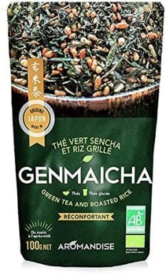 Thé vert sencha et riz grillé – Genmaicha – 100g