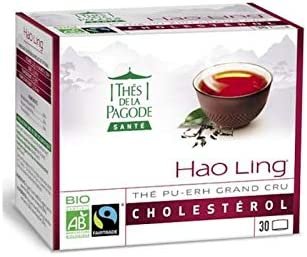 Thés de La Pagode – Thé Hao Ling Bio Equitable – Format pratique et économique – Régule le cholestérol – 30 infusettes