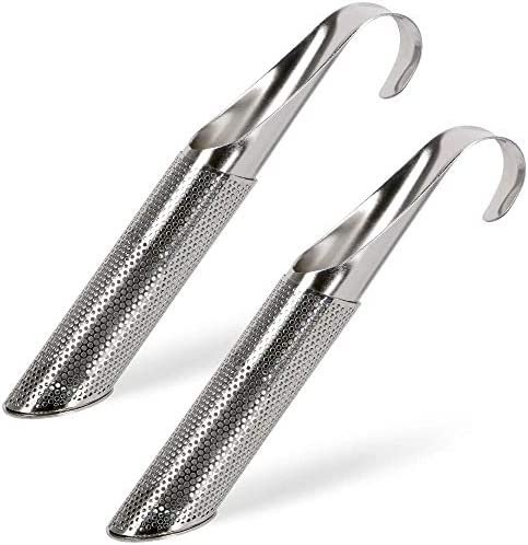 Vicloon Filtre à Thé,2pcs Infuseurs acier inoxydable Tube en Acier inoxydable Passoire à épices Herbes Filtre de Thé Et Couvercle Universel pour Théière, Mug, Tasse, Bouteille – Lot de 2