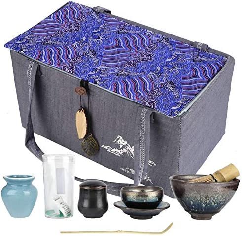 Voluxe Service à thé matcha – Accessoires de thé matcha – Pour salon de thé à la maison (goutte d&rsquo;huile)