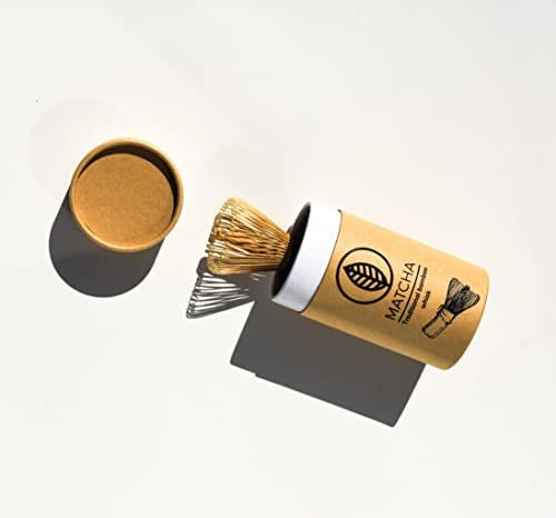 Youkoya – Fouet en bambou Chasen avec tube kraft respectueux de l&rsquo;environnement YK-BW Couleur Du Bois