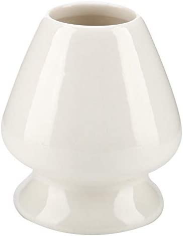 1 pc fouet stand matcha fouet stand support en ceramique pour bambou matcha chasen pour accessoires de service the(blanc)