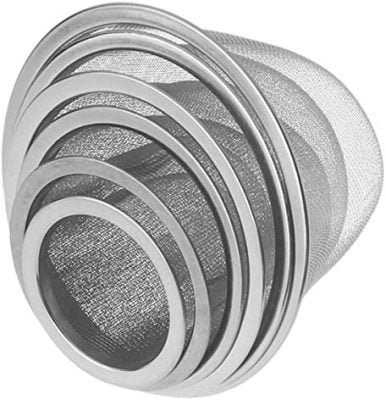 1 pièces en acier inoxydable infuseur à thé maille passoire diamètre 5-9.5CM passoire réutilisable infuseur à thé verres filtre à épices(8.8cm)
