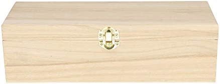 Artemio 14001011 Boîte à thé en Bois à 4 Compartiments à décorer, Multicolore, 27 x 8 x 10,5 cm