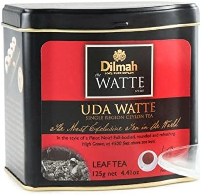 Dilmah Tea UDA Watte Thé en vrac dans boîte métallique 125 g – Thé noir de Ceylan pur région