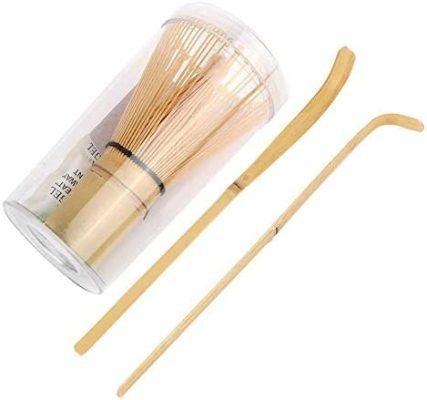 Ensemble de thé japonais en bambou Matcha Whisk Ensemble de fabrication de fouet Fouet à crochet Crochet Chashaku Fouet à thé Matcha