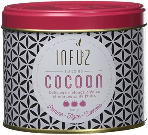 Infuz – Infusion Cocoon – Infusion en Vrac – Un Moment de Pure Douceur pour Se Chouchouter Le Soir – Cannelle, Pomme & Figue, 100G Infuz – Infusion Cocoon – Infusion en Vrac – Un Moment de Pure Douceur pour Se Chouchouter Le Soir – Cannelle, Pomme & Figue, 100G