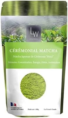 LINKING WELLNESS – « Cérémonial Matcha » Thé Vert Matcha japonais de cérémonie- – 100 % Thé Vert en Vrac Issu de l&rsquo;Agriculture Ecologique – 100 g