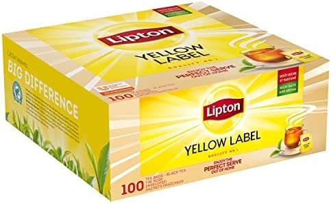 Lipton Feel Good Selection Thé Noir Yellow Label 100 Sachets