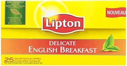 Lipton Thé Delicate English Breakfast 25 Sachets