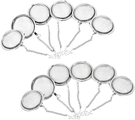 Lot de 12 infuseurs à thé en acier inoxydable 45 mm