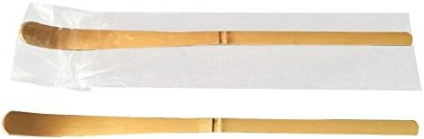 Milopon Lot de 2 cuillères à café en bambou pour matcha 18 x 1 cm