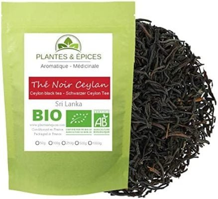 Plantes & Epices – Thé noir de Ceylan BIO – Feuilles de thé issues de l’agriculture biologique – Note fleurie – (50g) Plantes & Epices – Thé noir de Ceylan BIO – Feuilles de thé issues de l’agriculture biologique – Note fleurie – (50g)