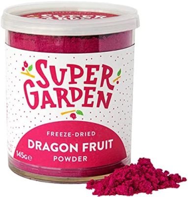 Poudre de fruit du dragon lyophilisé Super Garden – 100 % pur et naturel – convient aux végétaliens – sans sucre ajouté, sans additifs artificiels et sans conservateurs – sans gluten – sans OGM