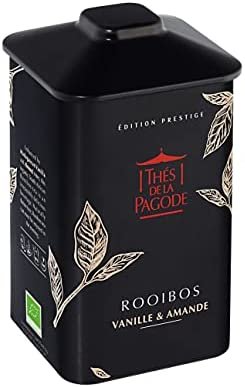 Rooibos Gourmand Vanille Amande par Thés de La Pagode | Edition Prestige – Boite de 100 grammes | Infusion gourmande BIO