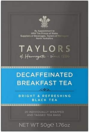 TAYLORS OF HARROGATE Thé Décaféine 20 Sachets 50 g TAYLORS OF HARROGATE Thé Décaféine 20 Sachets 50 g