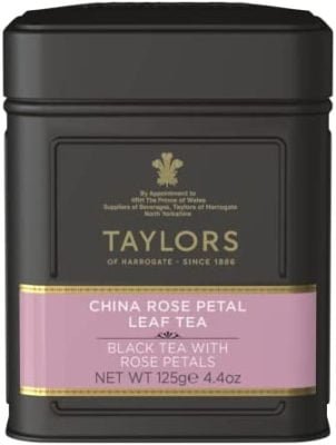 TAYLORS OF HARROGATE Thé de Chine Pétales de Roses 125 g – Lot de 2