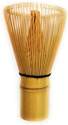 TeaClub Fouet à matcha Chasen 100 poils pour la préparation du matcha, fouet en bambou fabriqué à la main