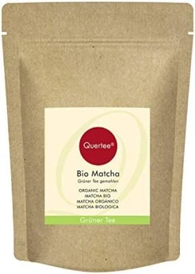 Thé Matcha en poudre biologique | Matcha à boire, ou pour smoothies, shakes, muesli et pour cuisiner et cuire Qualité biologique 100 g de Quertee