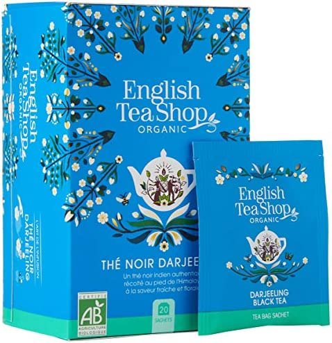Thé Noir Darjeeling Bio – English Tea Shop – 20 sachets – 40g
