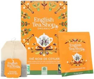 Thé Noir de Ceylan Bio – English Tea Shop – 20 Sachets – 40g