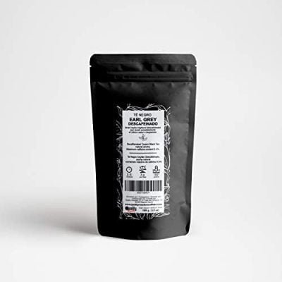 Thé noir Earl Grey, décaféiné. Avec son goût classique de bergamote. Thé de Ceylan. Teneur maximale en caféine : 0.4% (100 Gr)