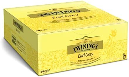Twinings Earl Grey thé noir 200g, thé noir de Chine, avec le plus fin arôme de bergamote, 100 sachets de thé, Teabags, 1 paquet (1 x 200 g)