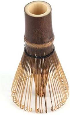 fegayu Fouet portatif en Bambou, Chasen, Bambou Naturel pour Le Service à thé de Brosse de Bureau Amateur de thé à la Maison