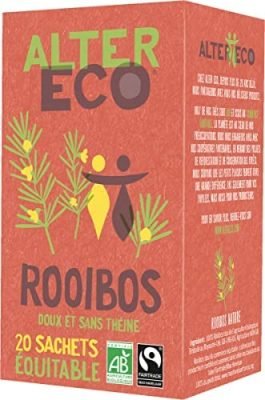 ALTER ECO – Infusion Rooibos Nature – Infusion Bio & Equitable – Sans Théine – Boîte de 20 Sachets