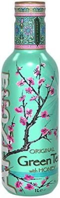 AriZona – Thé Vert Aromatisé au Miel – Nouvelle Formule Réduite en Sucre – Saveur et Bien-Être – Emballage Design – Pack de 6 Bouteilles PET 1L