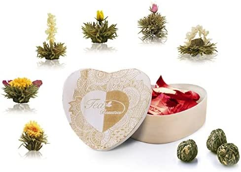 Creano Mix de Fleurs de Thé – Coffret Flower Tea | 6 Roses de Thé (Thé Blanc)
