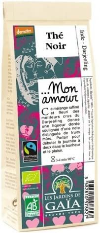 JARDINS DE GAÏA – …Mon Amour Sachet de 100 g – Thé noir Darjeeling (DEMETER)