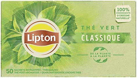 Lipton Thé Vert Classique Label Rainforest Alliance 50 Sachets