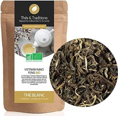 Mao Feng – thé blanc du Vietnam BIO | Sachet 100g vrac | Certifié Agriculture biologique