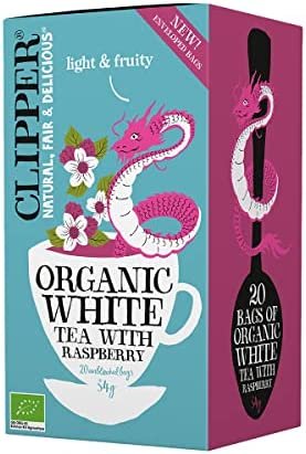 THÉ BLANC À LA FRAMBOISE BIO 34 g (20 x 1,7 g) – CLIPPER THÉ BLANC À LA FRAMBOISE BIO 34 g (20 x 1,7 g) – CLIPPER