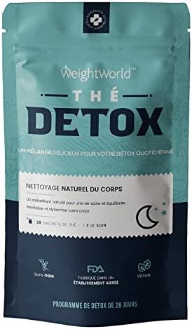 Thé Vert Detox 0 Calories – Infusion Drainante Programme de 28 jours 120g – Thé Vert Puissant & Naturel – Infusion Detox Efficace – Thé Vert, Thé Blanc, Menthe Verte – Mélange Doux – Régime Keto