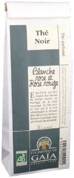 Thé noir BIO parfumé Blanche rose et rose rouge