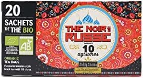 terre d&rsquo;Oc Boite 20 Mousselines x 1,8 g The Noir Russe Aux Agrumes Ab 0.04 Kg